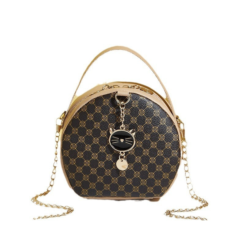 Pattern Cloth Round Simple Pouch Printing Crossbody Bags