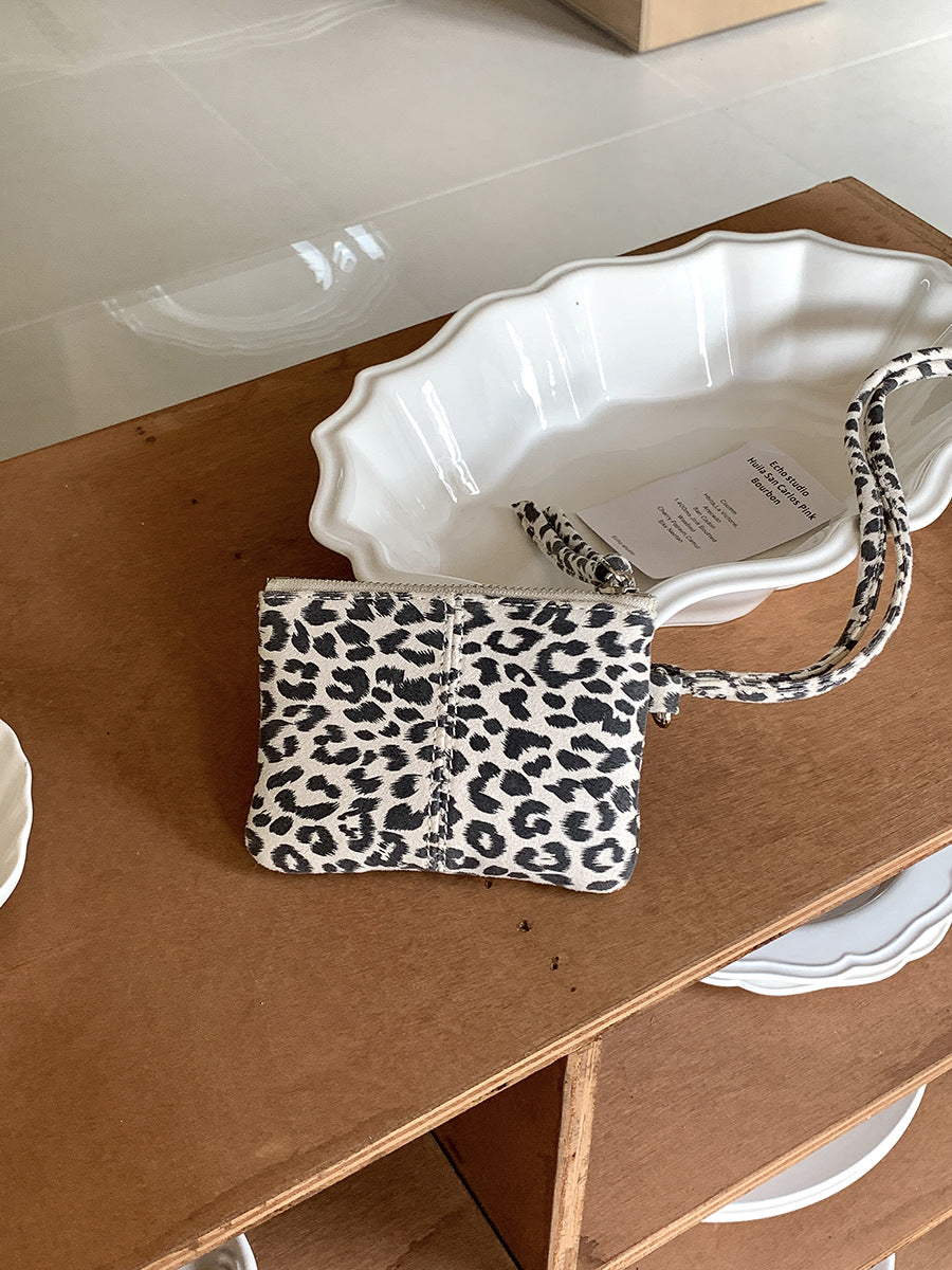 Women's Halter Mini Stylish Leopard Print Autumn Shoulder Bags