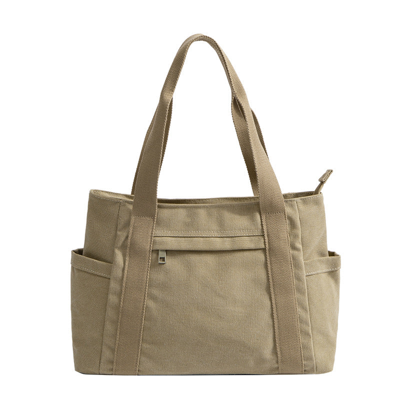Women's Large Capacity Canvas Retro Simple Shoulder Bags