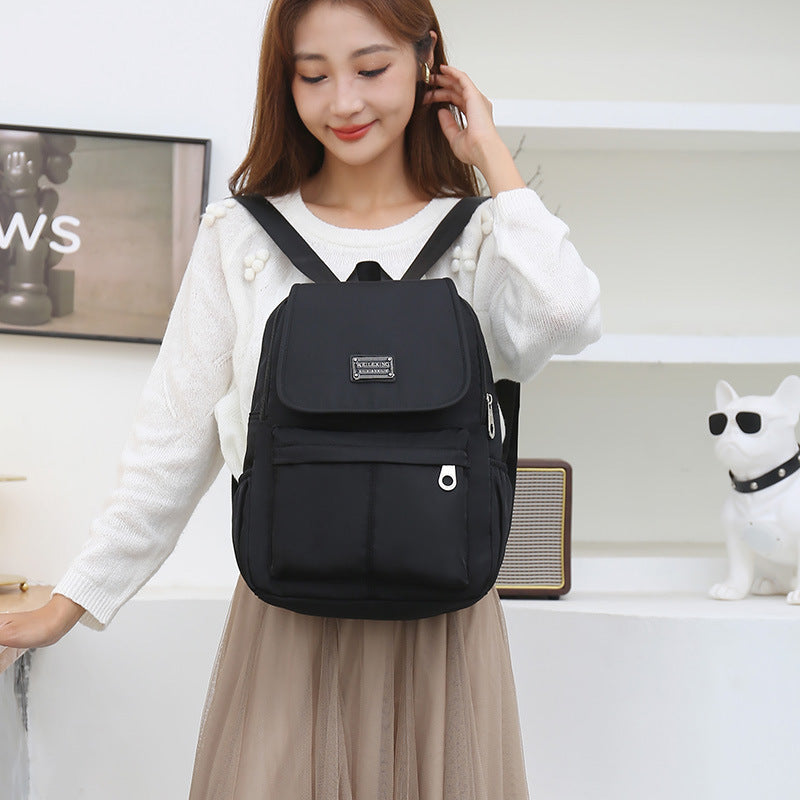 Women's Simple Stylish Lightweight Waterproof Large Capacity Backpacks