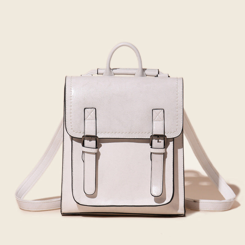 Women's Genuine Leather Fashion Oil Wax Cowhide Backpacks