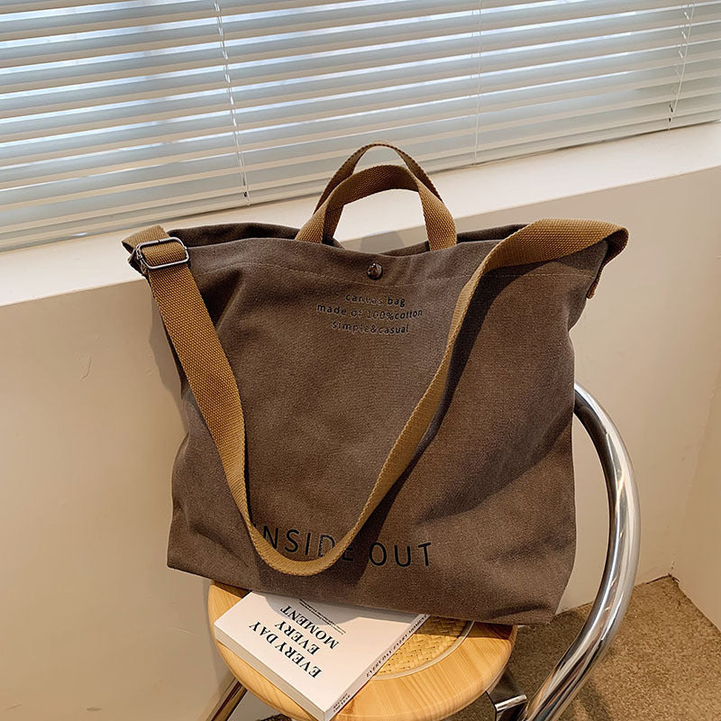 Retro Canvas Trendy Female Portable For Crossbody Bags