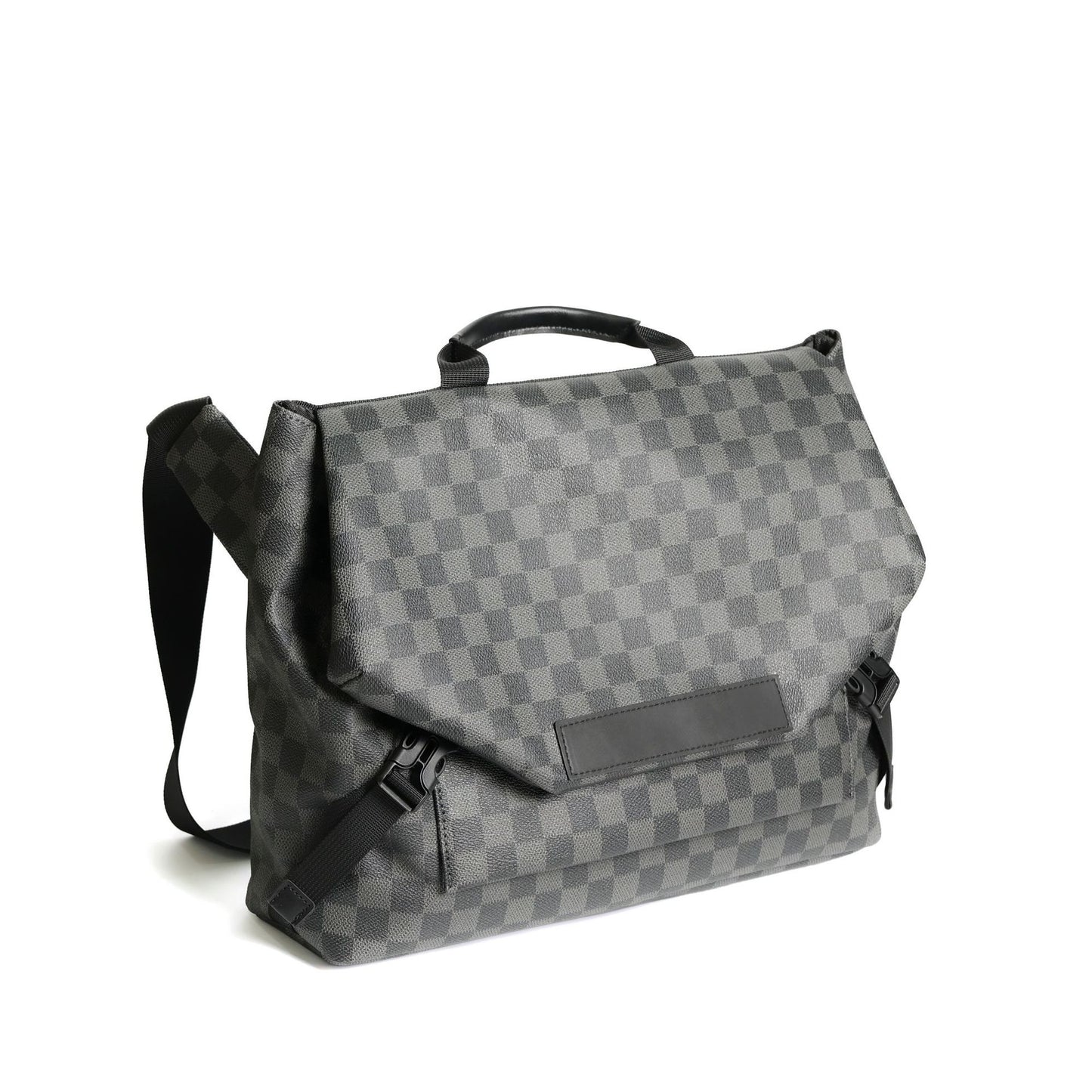 Men's Trendy Plaid Green Riding Computer Fashion Bags