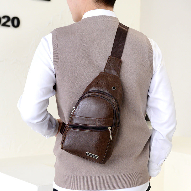 Women's & Men's & Retro Riding Cross Body Men's Chest Bags