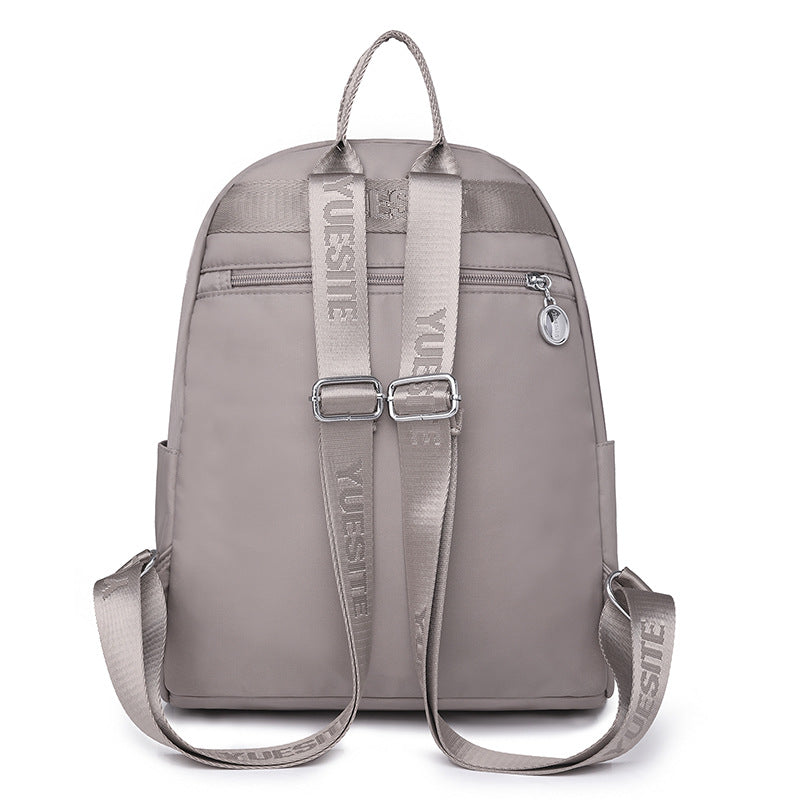 Women's College Class Mom Simple Solid Color Backpacks