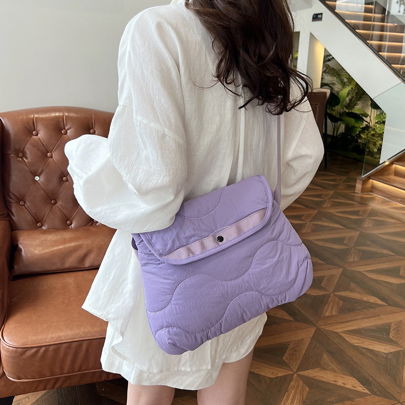 Women's Design Cotton Jacket Korean Nylon Fashionable Shoulder Bags