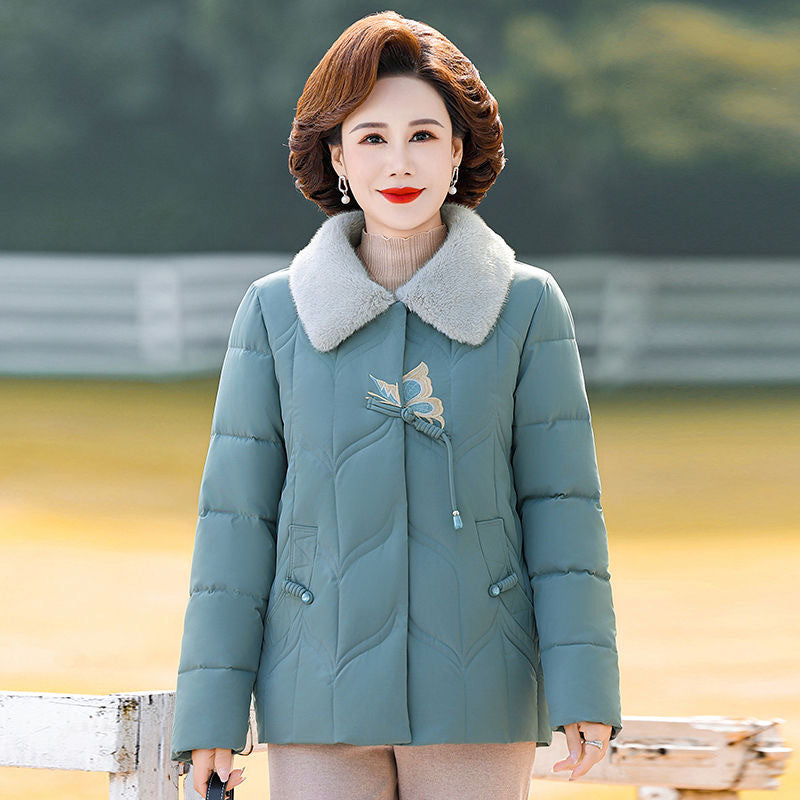 Women's Mom Winter Down Cotton Western Style Coats