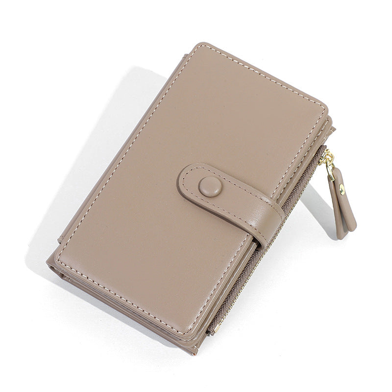 Women's High Sense Short Simple Zipper Change Ladies Wallets