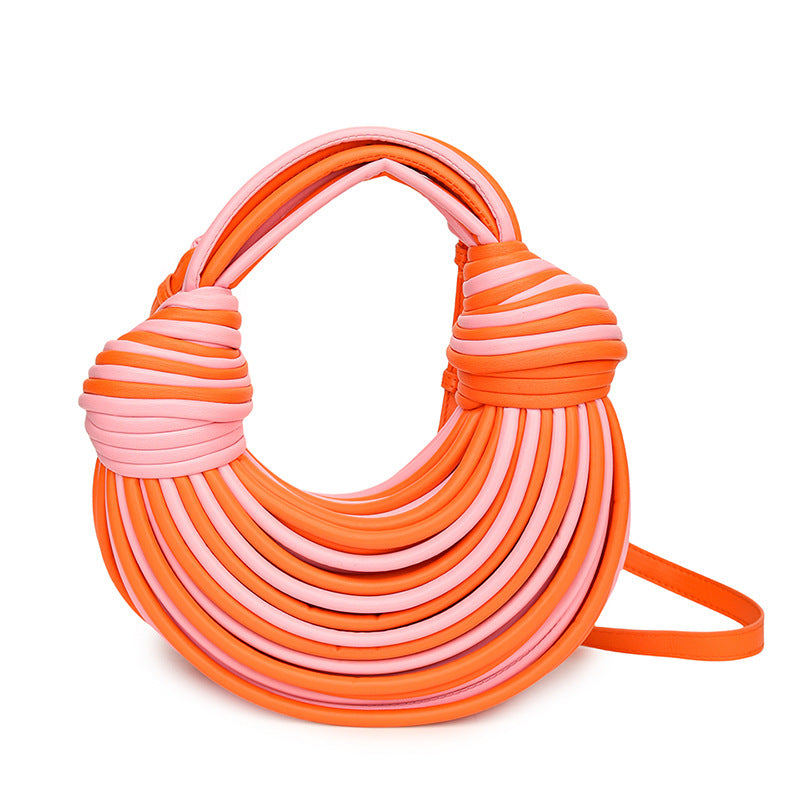 Women's Creative Noodles Niche Hand-woven Bread Underarm Arm Bags