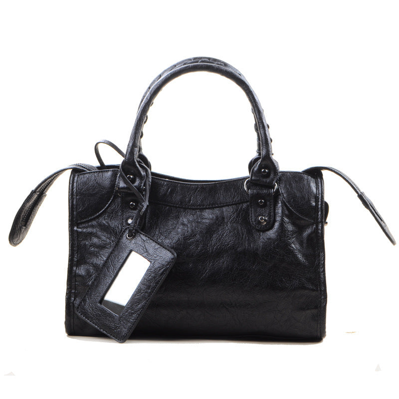 Mini Version Medium Tassel Female Motorcycle Shoulder Bags
