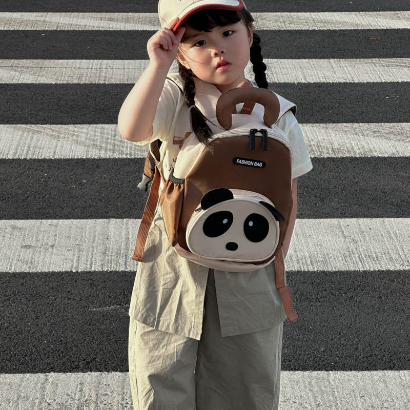 Children's Cartoon Cute Panda Boys Animal Kindergarten School Bags