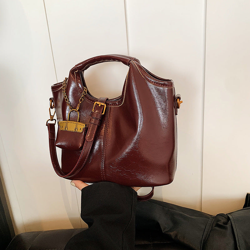 Women's Retro Minority Autumn High-grade Large Capacity Crossbody Bags