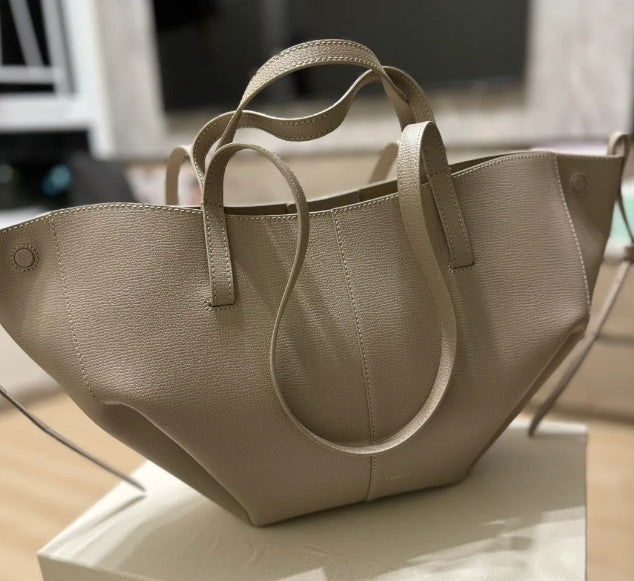 Upgraded French Niche Cowhide Portable Large Tote Bags