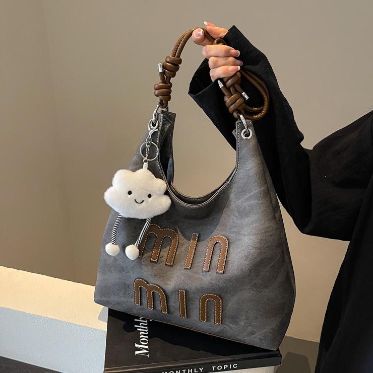 Women's Popular Denim Large Capacity Totes Trendy Tote Bags