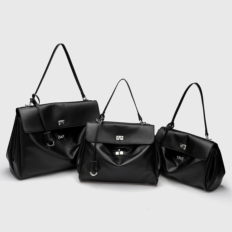 Women's Kelly Smooth Calfskin Portable Underarm Commuter Crossbody Bags