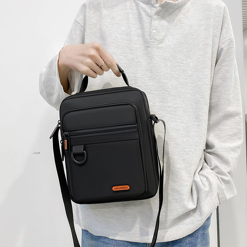 Men's Autumn Street Trendy Nylon Vertical Pouch Men's Messenger Bags