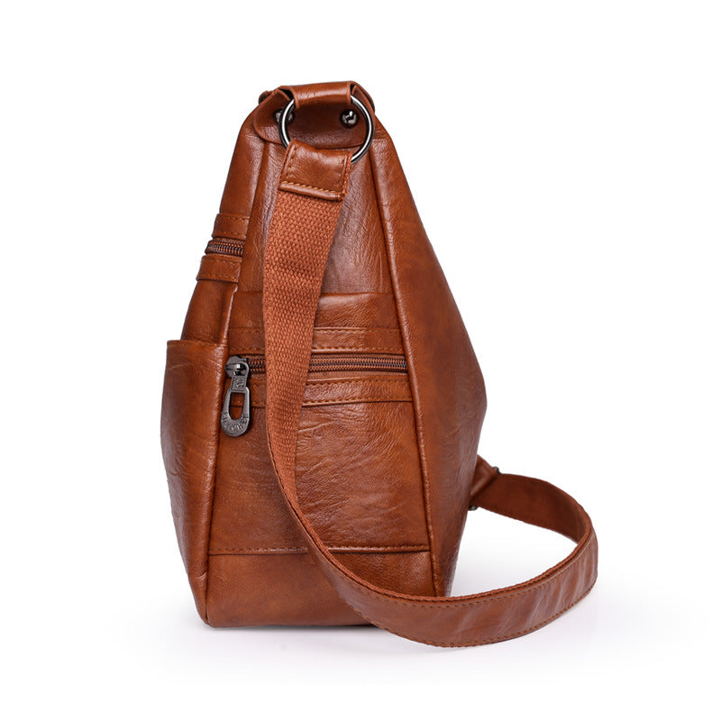 Women's Fashionable Large Capacity Soft Leather Crossbody Bags