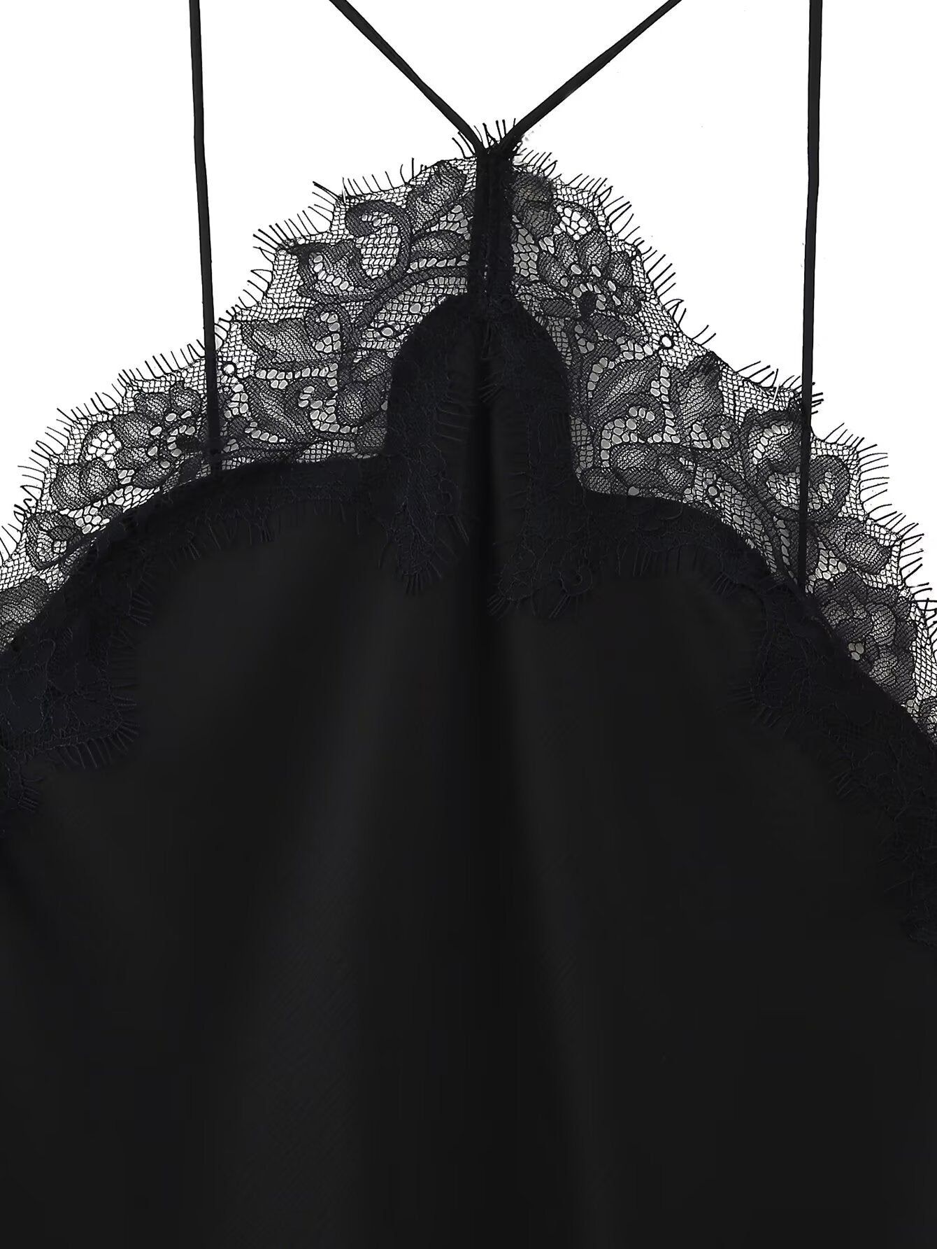 Women's Halter Lace Silk Satin Dress Dresses