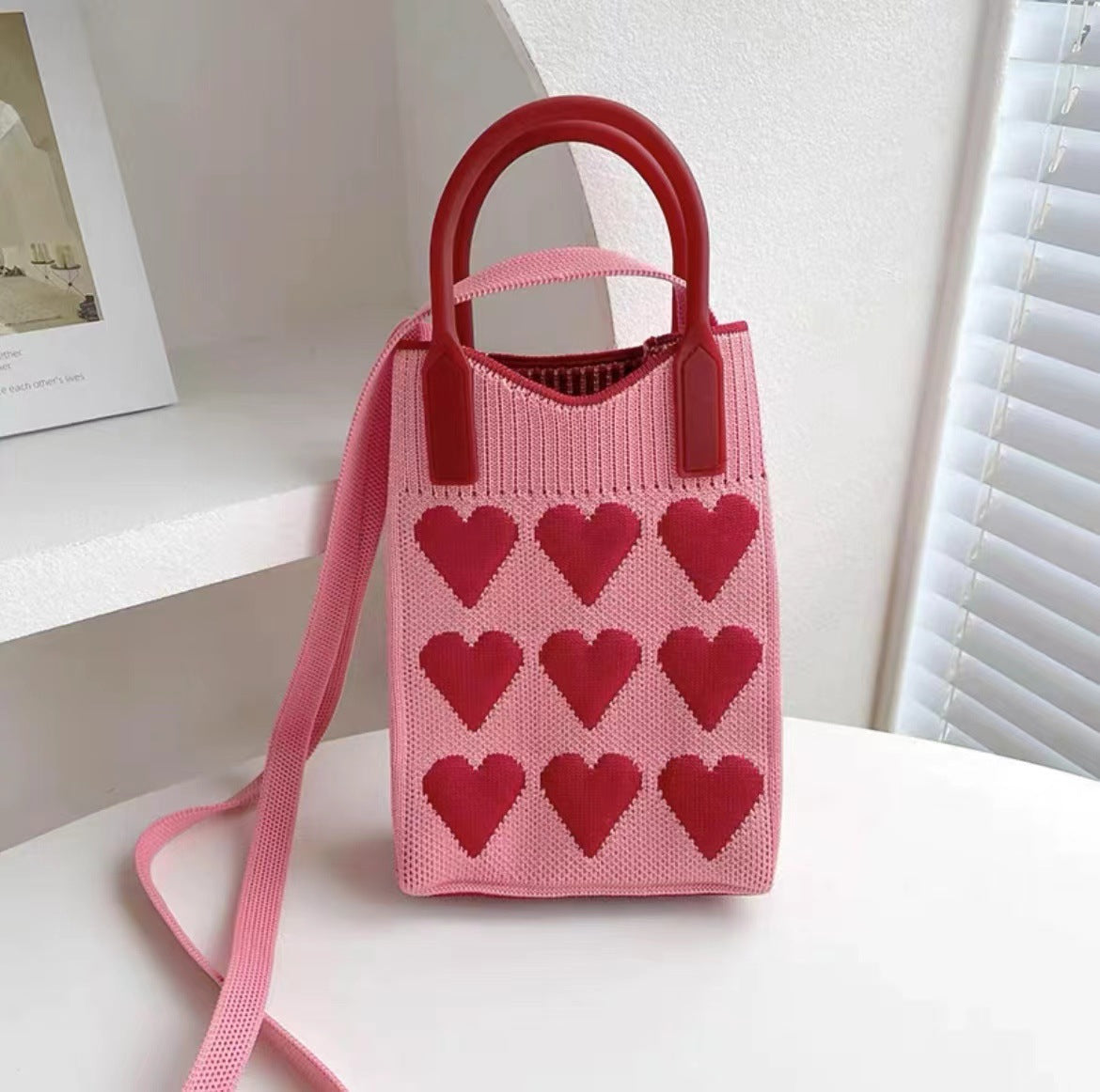 Knitted Portable Hand Female Korean Niche Crossbody Bags
