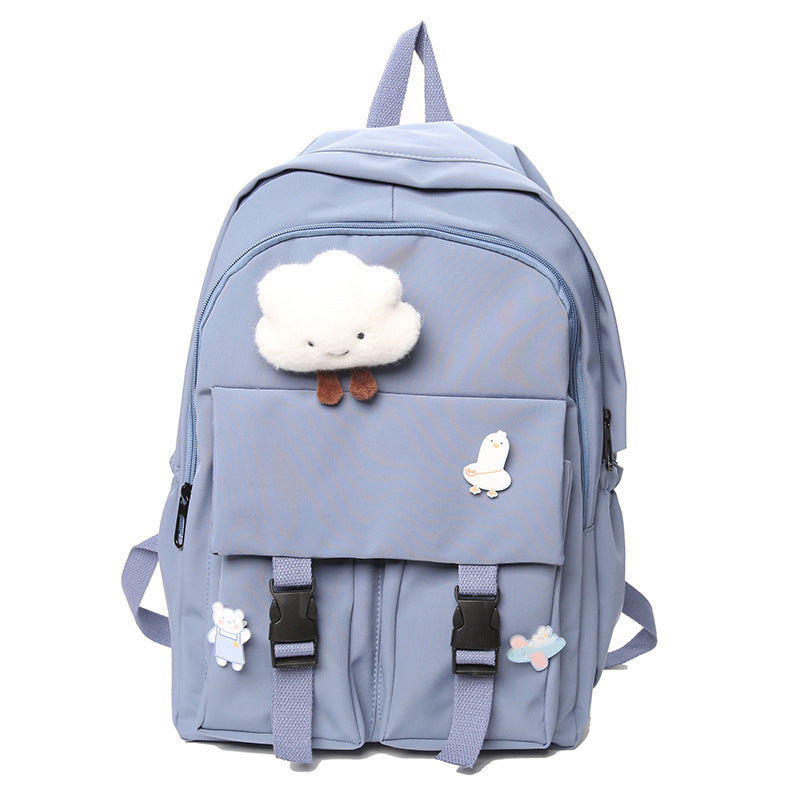 Female Korean High College Style Simple Backpacks
