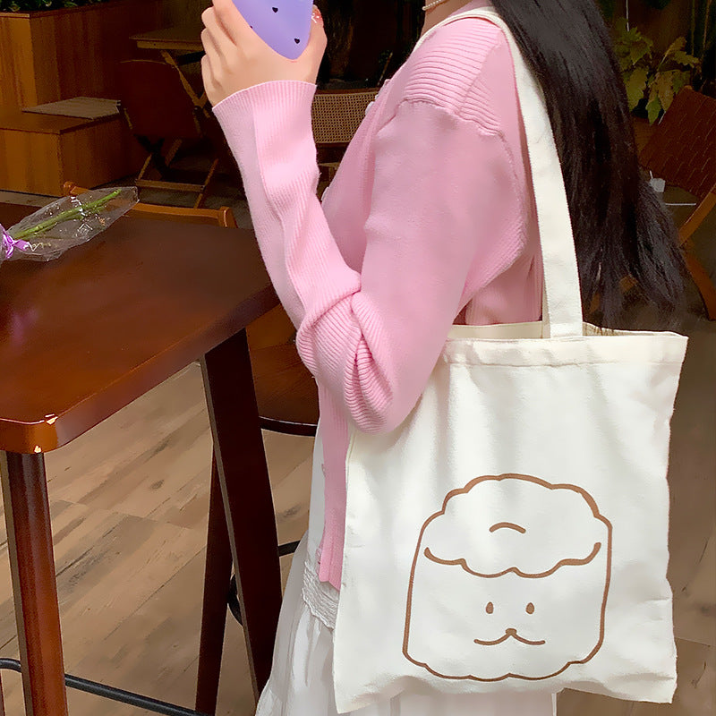 Female Individual Canvas Commuter Literary Underarm Shoulder Bags