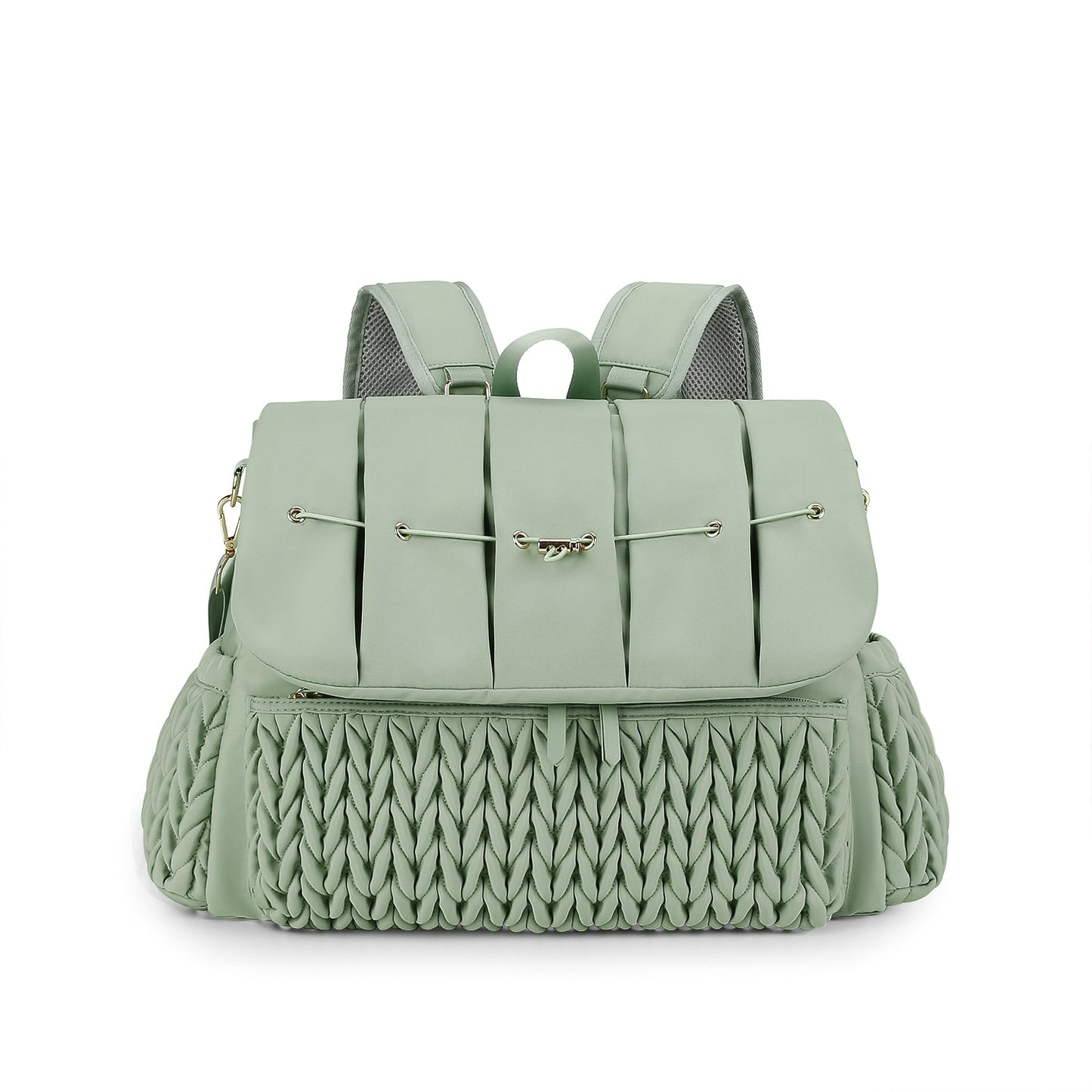 Quilted Embroidered Mummy Large Capacity Fashion Mom Bags