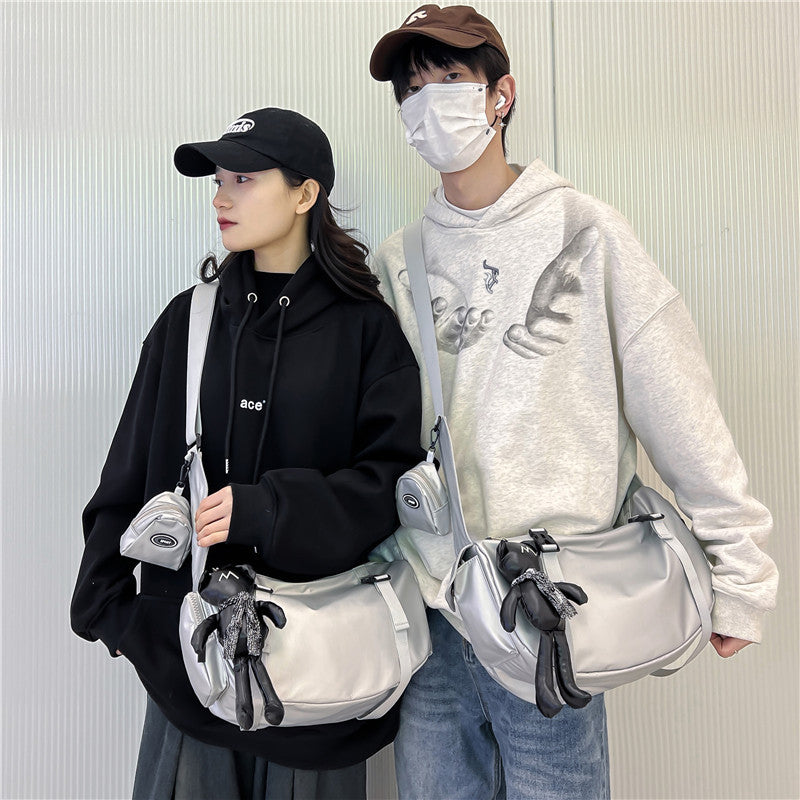 Women's & Men's & Locomotive Style Fashion Fitness Oxford Men's Messenger Bags