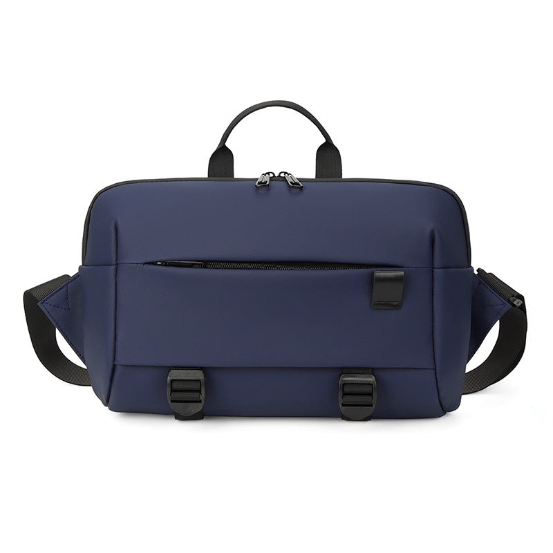 Men's Trendy Motorcycle Cool Leather Film Style Men's Bags