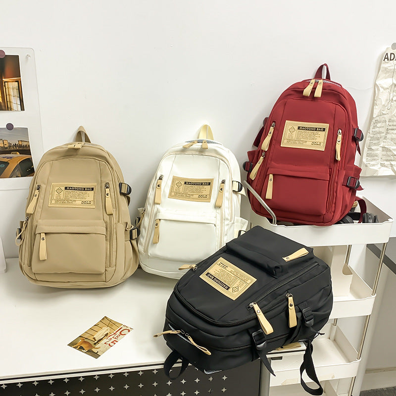 Women's Korean Style High College Simple Fashion Backpacks