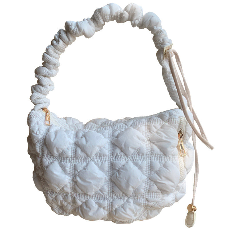 Women's Niche Puff Underarm Korean Style Down Jacket Shoulder Bags