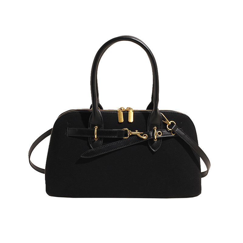 Women's Niche High-grade Hand Bowling Retro Fashion Shoulder Bags