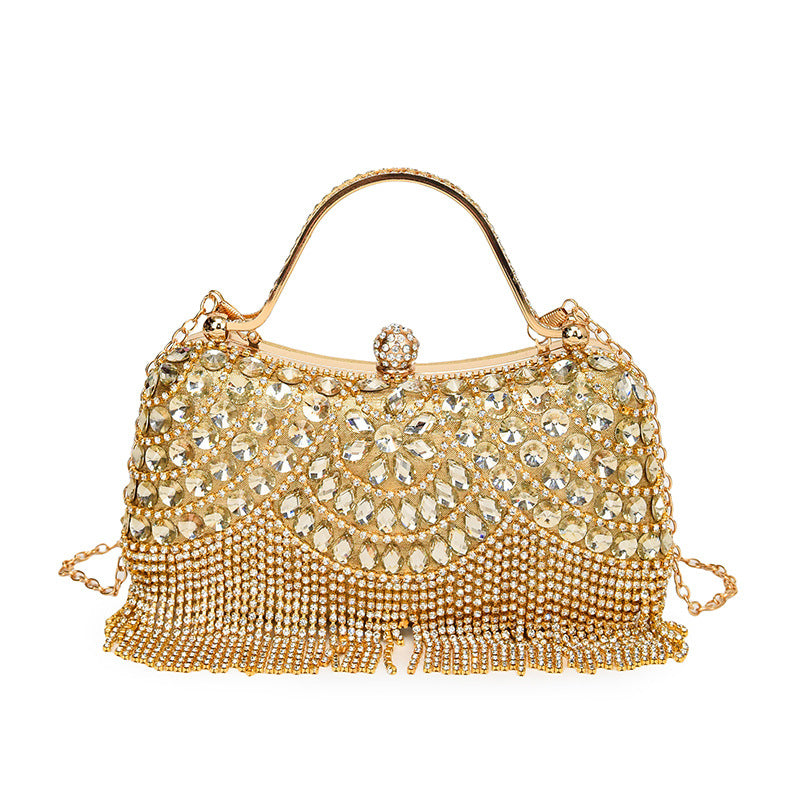 Rhinestone Tassel Portable Banquet Fashion Wear Evening Bags