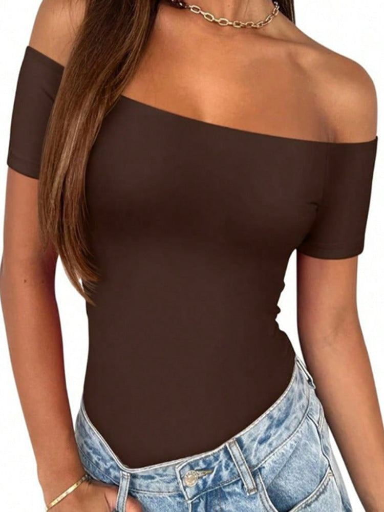 Women's Casual Bottoming Sleeve Tight Leopard Print Women's Jumpsuit/clothing