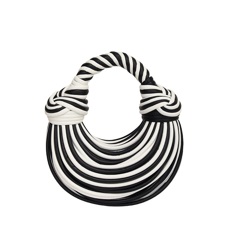 Women's Creative Noodles Niche Hand-woven Bread Underarm Arm Bags