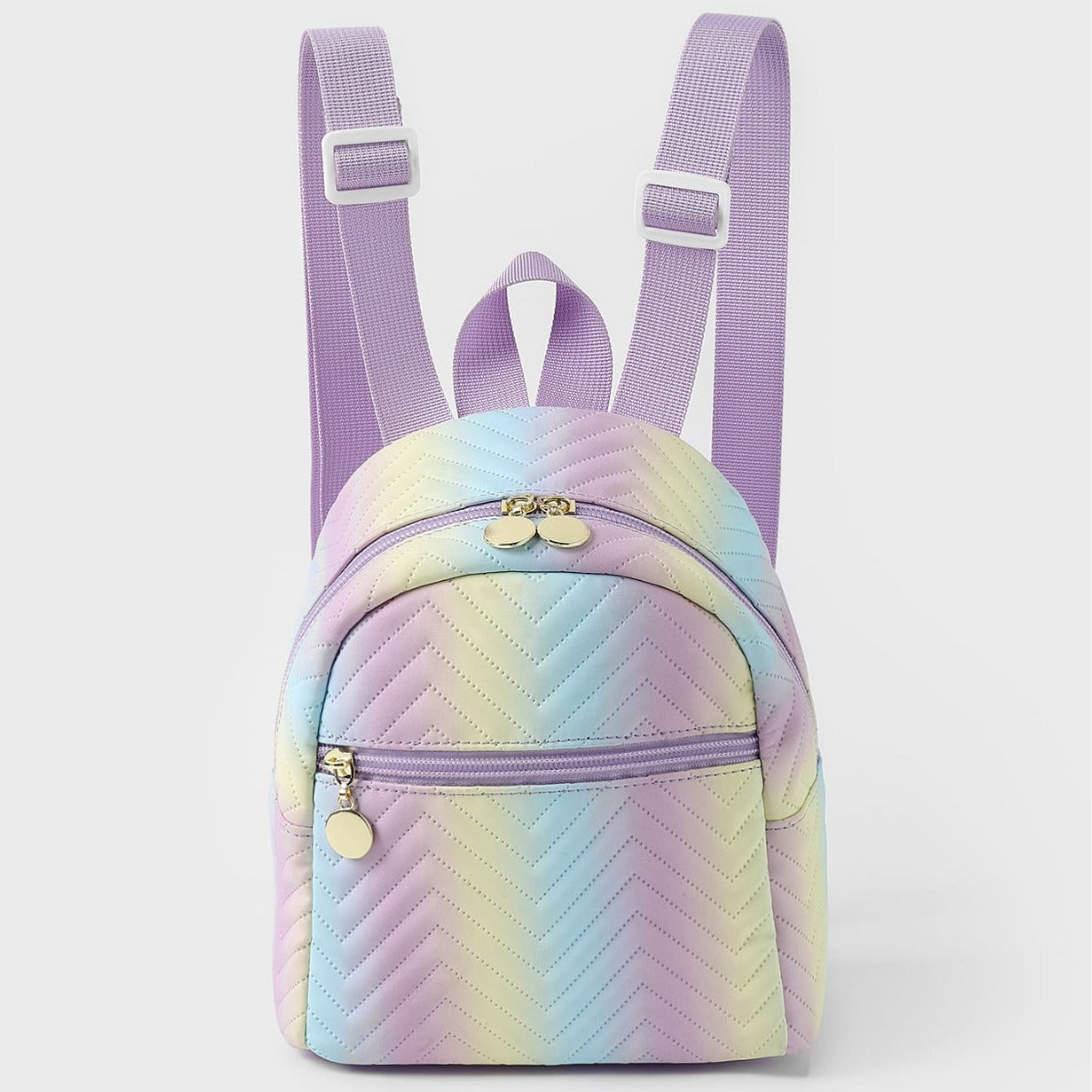 Women's Rainbow Quilted Mini Fashion High-grade Backpacks