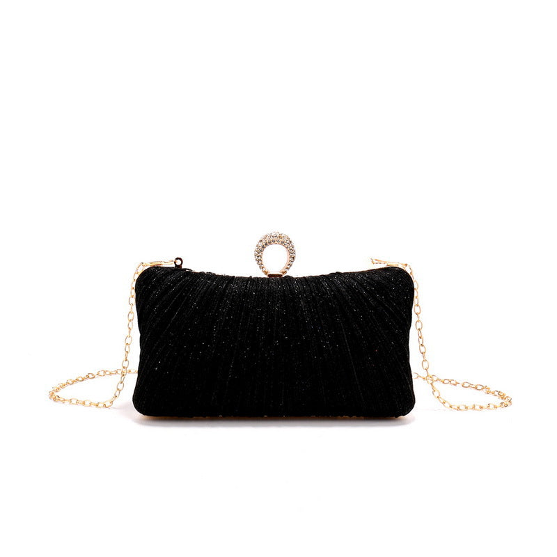 Women's Pleated Dinner Luxury Banquet Hand Dress Evening Bags