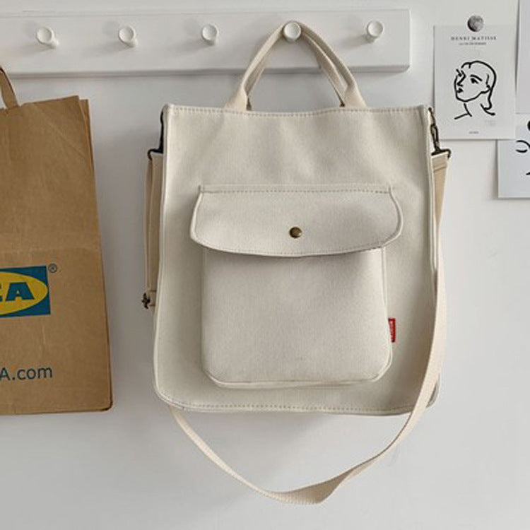 Corduroy Female Canvas Large Capacity Artistic Crossbody Bags