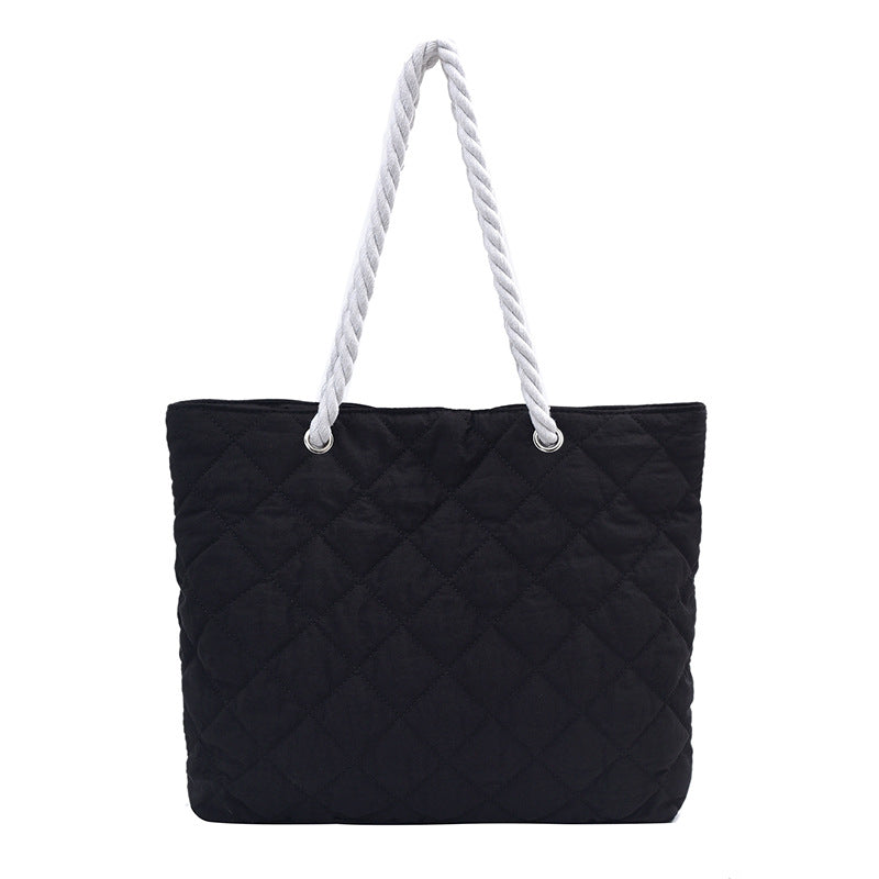 Simple Large Capacity Nylon Fashion Diamond Shoulder Bags