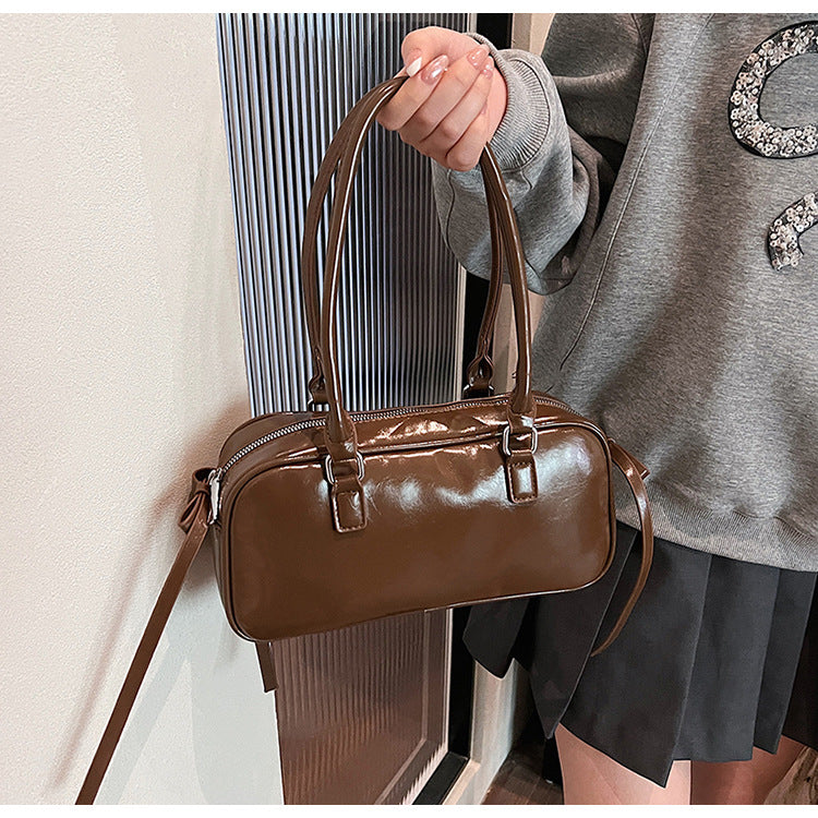 French Minority Fashion Vintage Bow Female Shoulder Bags