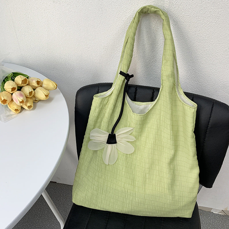 Women's Canvas Thin Fresh Fairy Style Large Shoulder Bags