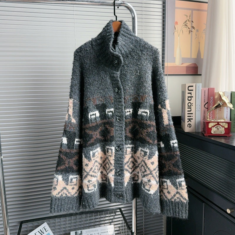 Women's Idle Style High Neck Thickened Outdoor Coats