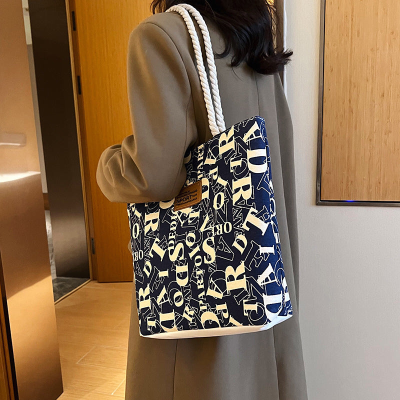 Women's Canvas Fashionable Korean Style Mobile Cloth Crossbody Bags