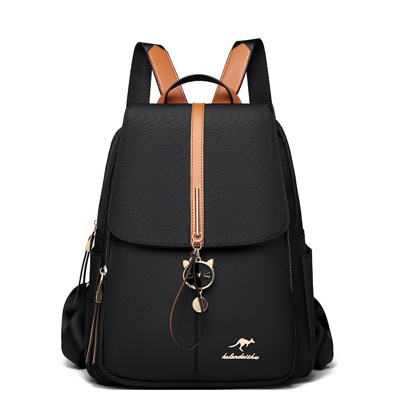 Women's Elegant Korean Fashion Trendy Large Capacity Real Backpacks