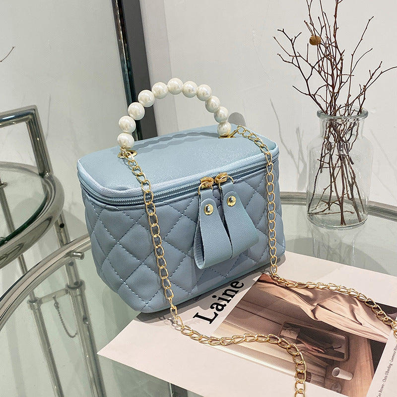 Women's Slouchy Elegant Embroidered Pearl Mini Evening Bags
