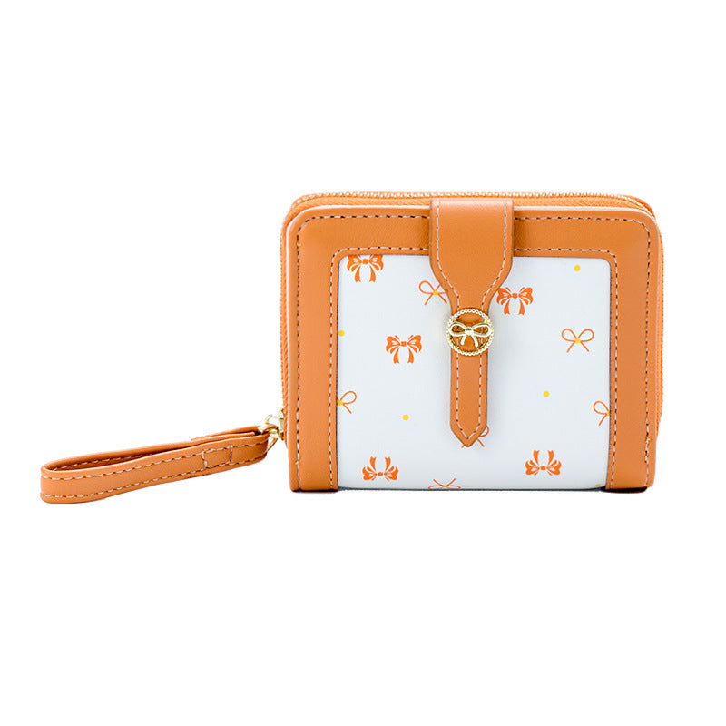 Women's Korean Bow Large Capacity For College Ladies Wallets