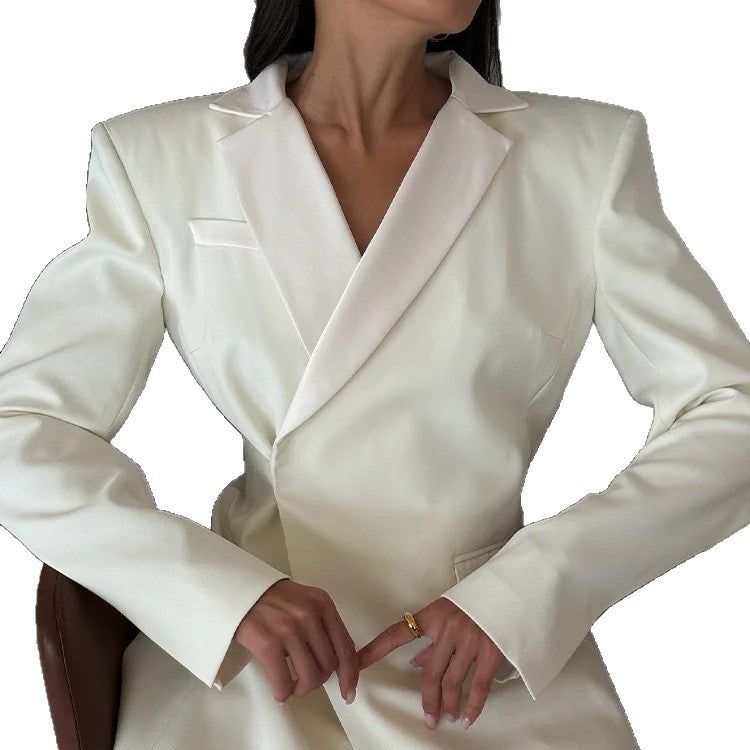 Women's Sexy Solid Color Back High-grade Design Blazers