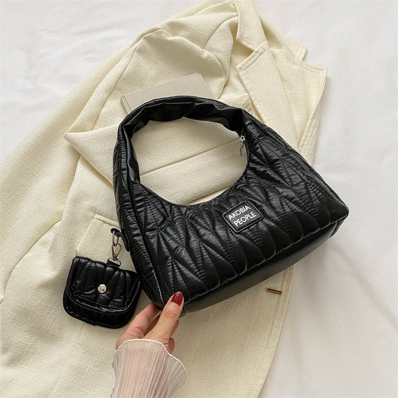 Female Summer Pure Color Trendy Underarm Bags