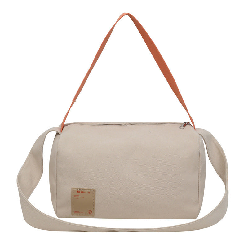 Color Contrast Female Winter Wide Strap Bags