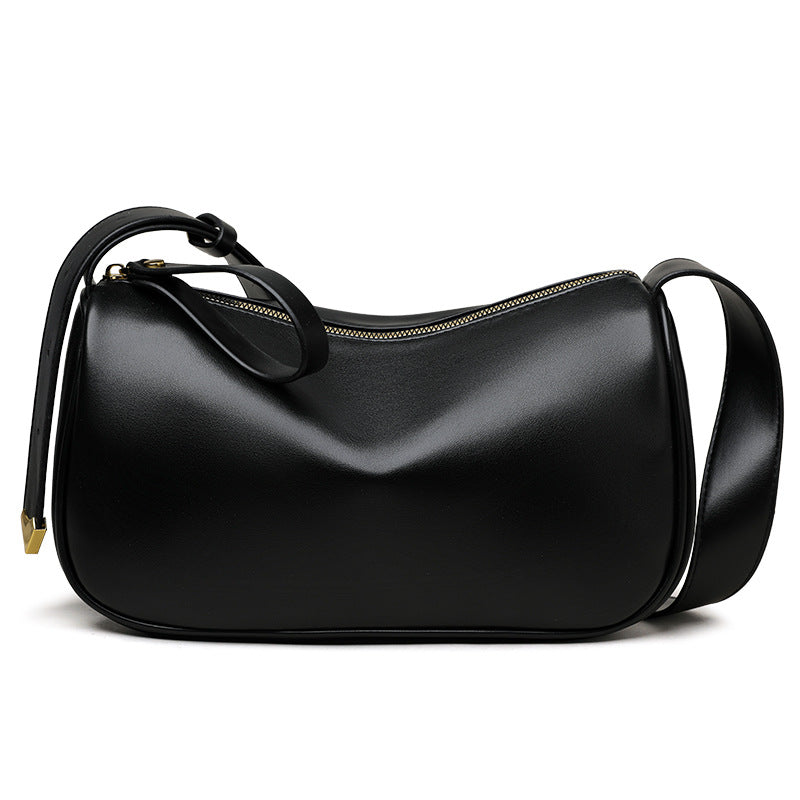 Women's Retro Style High-grade Boston Pillow Spring Armpit Bags