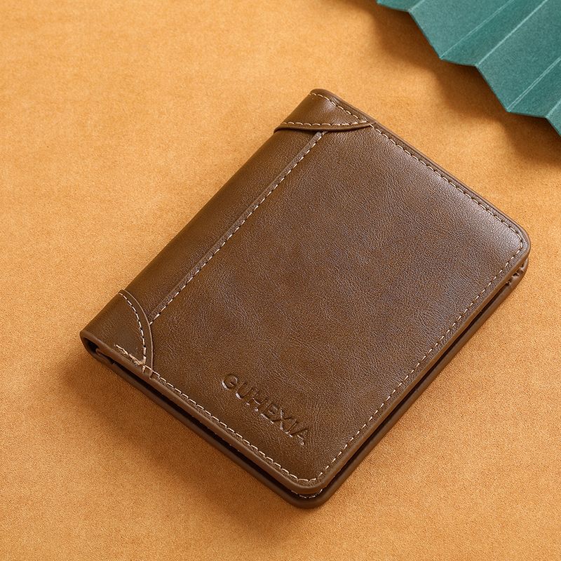 Men's Unique Short Driving License Integrated Coin Purses